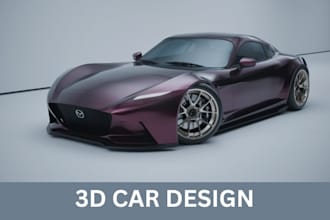 create realistic 3d car modeling, 3d truck vehicle design 3d car rendering
