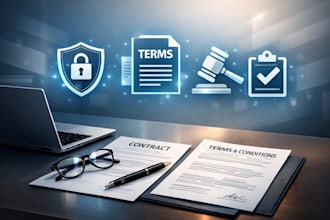 write terms and conditions and privacy policy
