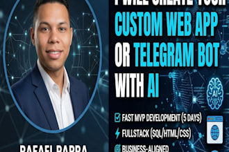 crear tu app web, mvp o bot de telegram con ia
