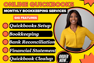 do quickbooks online bookkeeping, setup, cleanup, bank reconciliation