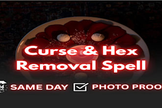 cast powerful curse and hex removal spell, aura cleansing, spiritual protection