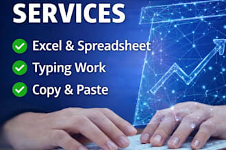 freelancer data entry, typing  copy paste specialist