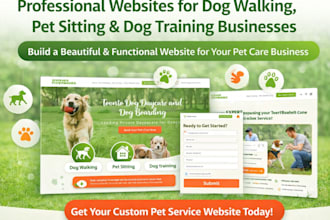 dog walking website pet sitting dog trainer pet care website dog training wix