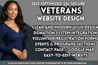 veteran website military charity website nonprofit website fundraising website