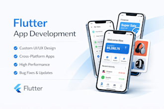 build a simple flutter app with modern UI