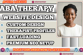 aba therapy website, autism website design, therapy website, behavioral therapy