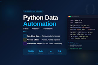 write python scripts for data processing and automation