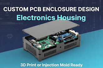 design custom pcb enclosure, plastic electronics housing, injection mold ready