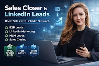 do sales closer lead generation sales rep b2b linkedin marketing mlm leads