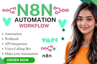 develop n8n workflow, n8n ai agent, n8n expert, n8n shopify automation, vapi ai