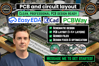 design pcb and schematic for arduino, esp32, and stm32 projects