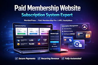 build paid membership pro memberpress wordpress subscription system website
