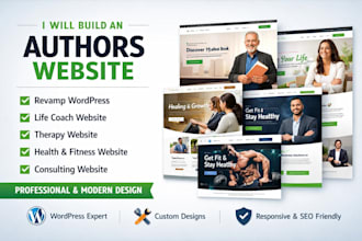 design modern healthcare and fitness website, website revamp