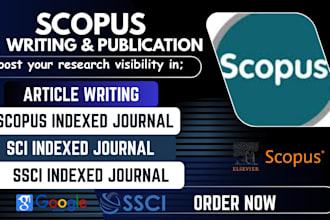 write and publish research article in scopus q1, q2, q3 q4 ssci indexed journal