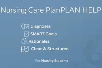 help you create a nursing care plan with rationales and examples