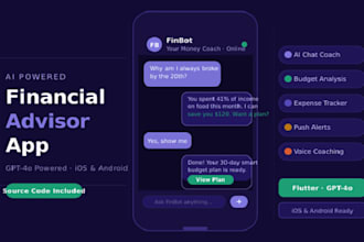 do ai financial advisor app, ai money coach app and smart budgeting chatbot app
