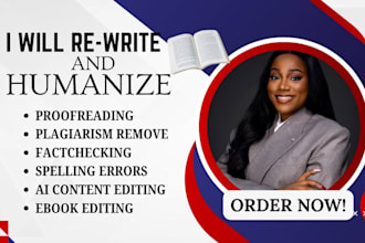 proofread rewrite check plagiarism factchecking spelling errors humanize ai