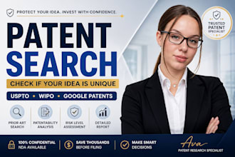 do patent search, prior art research and patentability analysis