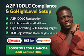 a2p 10dlc registration, twlio setup, ghl a2p 10dlc, bulk sms, ringcetral tcr dlc