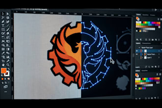 manually vectorize your logo or image