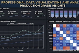 design custom python matplotlib charts or executive excel dashboards