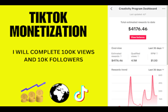 do complete tiktok monetization for creator rewards program