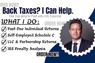 prepare your back taxes and past due returns with CPA review