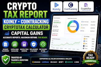 setup crypto tax report koinly cointracking cryptotax calculator capital gains
