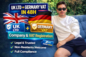 handle UK vat, germany vat, company registration and ltd registration
