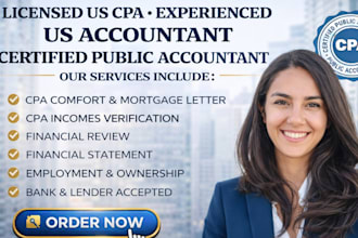 write US cpa comfort letter income self employment letter mortage letter audit