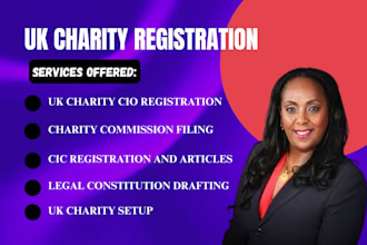 do uk charity registration, nonprofit, charity commission filing for cio, cic