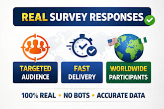 provide real targeted survey responses worldwide