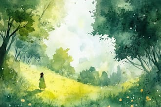 paint a watercolor illustration