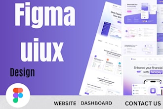 design modern saas dashboards, wesite UI UX in figma
