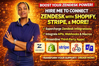 integrate zendesk with shopify stripe api macros webhook and third party apps
