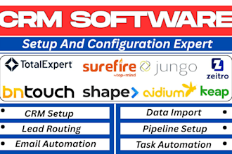 setup bntouch shape totalexpert aidium surefirecrm jungo zeitro cimmaron keap