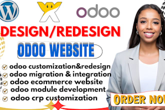 design and redesign a professional odoo website and ecommerce store