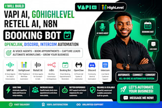 build vapi ai gohighlevel retell ai n8n booking bot openclaw discord intercom