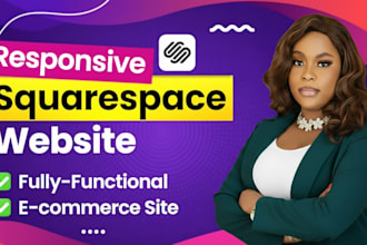 build squarespace ecommerce website or online store with SEO