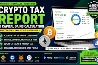 fix your crypto tax report and calculate capital gains for binance coinbase defi