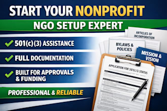 register your nonprofit and prepare complete ngo documentation for irs approval