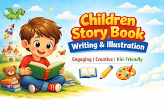 children story book writer and illustration for kids with engaging moral stories