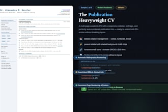 create academic latex CV for ms and phd applications overleaf