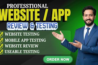 do app testing and website testing, QA testing and user testing review