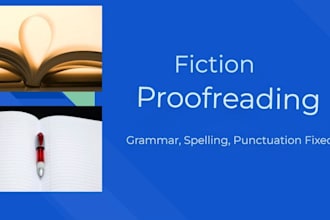 proofread your fiction novel or manuscript
