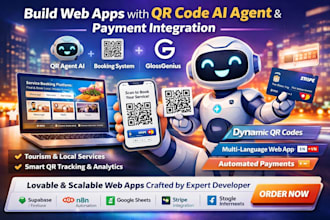 build web app nd lovable qr code ai agent glossgenius stripe payment integration
