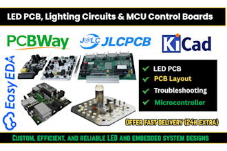 design high quality led pcb, lighting circuits and mcu control boards