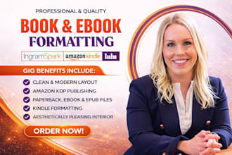 do KDP book editing, formatting for publishing as a book formatter for print