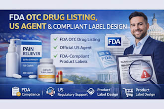 fda otc drug listing, US agent service and compliant product label design