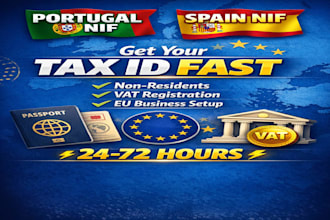 get your portugal nif, spain nif, vat registration and eu tax id fast